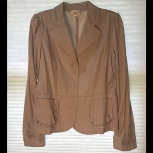 ANN TAYLOR  LOFT Khaki Peplum Jacket